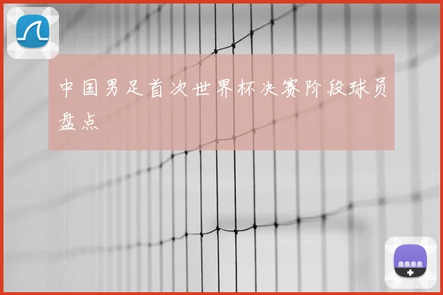中国男足首次世界杯决赛阶段球员盘点